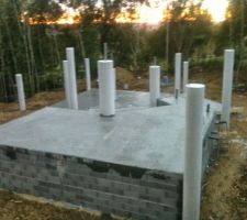Séchage dalle béton