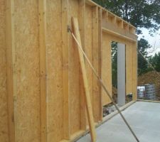 Pose des 2 premiers panneaux (salon/salle à manger/cuisine)