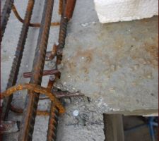 Poutrelle cassée suite a la découpe