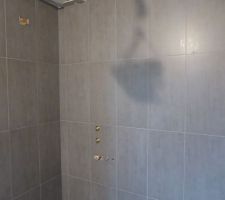 >Finition carrelage au mur, joints