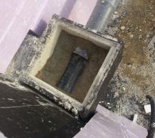 Raccordement du dernier regard de gouttière à la maison