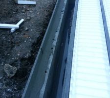 Première étape du plancher hourdis - arrivée des réseaux