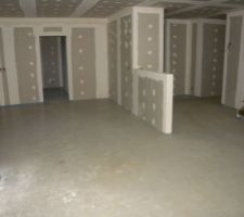 Chape du plancher chauffant