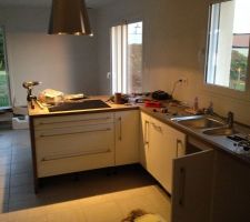 Cuisine en cours de montage