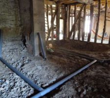 Pose des évacuations à l\\\'intérieur de la maison