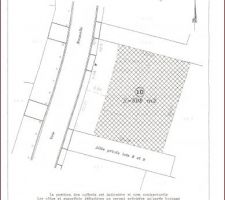 Voici notre parcelle de terrain dans le lotissement