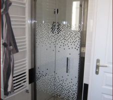 Porte de douche Sensea de chez Leroy Merlin