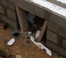 Passage pour accès au vide sanitaire.