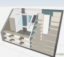 Salle de bain et dressing parental