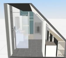 Salle de bain et dressing parental
