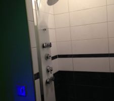 Douche posée