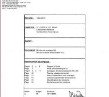 Rapport Etude de Sol