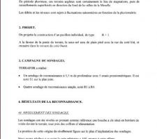 Rapport Etude de Sol