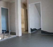 Chape ciment fibre de l'étage