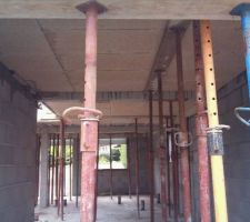 Pr&eacute;paration coulage dalle 1er &eacute;tage