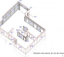 Plan de détail assemblage Rez de chaussée