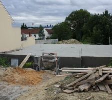 Dalle rez-de-chaussée coulée