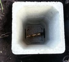Branchement PE DN 25 dans le regard