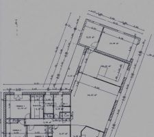 Plan de la maison avec les cote