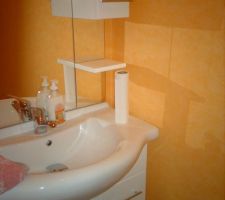 Toilettes du haut avec meuble