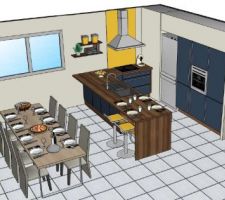 VUE 3D CUISINE IXINA