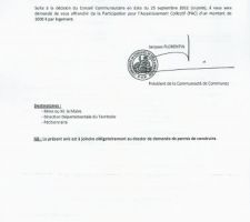 Avis favorable de la CODECOM