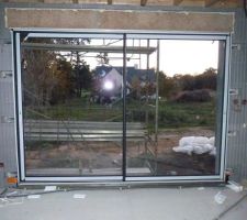 Baie vitrée 300/215 séjour.