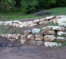 Enrochement "réalisé"par le constructeur ....