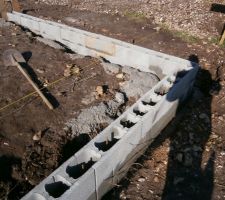 Avant de couler les fondations