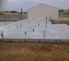 Notre dalle coulée ! cool