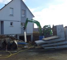 Descente de garage.