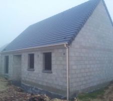 Vue de face de la maison