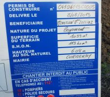 Panneau chantier