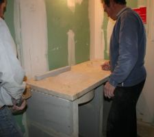 Plan vasque de la salle de bain