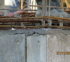 Ferraillage d'angle refait correctement (ouf !!)