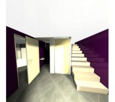 Hall d'entrée vu de la porte