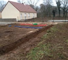 Vue d'ensemble du terrassement.