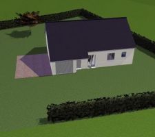 C'est une realisation sur 3D de mon ami de la maison sur notre terrain a échelle SVP!!!