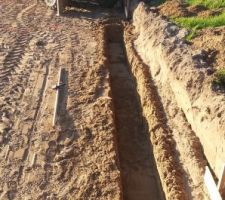 Fouilles en rigole