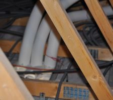 Installation des gaines pour la VMC double flux