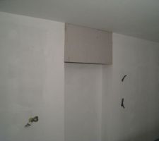 Au dessus du futur frigo