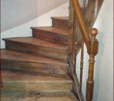 Avant rénovation, escalier RDC.