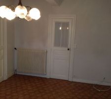 Avant rénovation, RDJ ancienne salle a manger mur SUD.