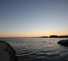 Coucher de soleil sur l'Ayguade (Hyères)