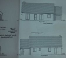 Plan des façades de la Maison