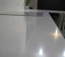 Plan de travail en Quartz Pure White