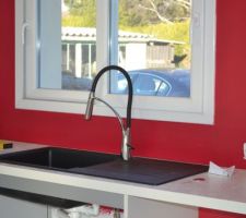 Notre évier avec son robinet Ikéa