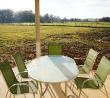 Terrasse vue du séjour..