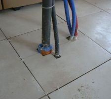 Le carreau de l'ilot central de la cuisine