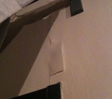 Bande de placo qui se decolle